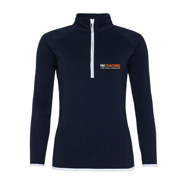 VM Coaching  - Girlie Half Zip Sweat Top Thumbnail
